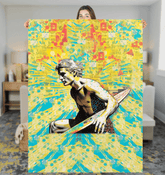 Surfing 1 30 Sherpa Blanket - Beyond T-shirts